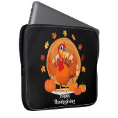 Happy Thanksgiving Typografie Laptopschutzhülle (Vorne Rechts)