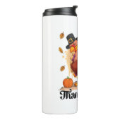 Happy Thanksgiving Typografie Thermal Tumbler Thermosbecher (Nach links gedreht)