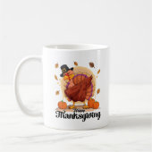 Happy Thanksgiving Typografy Coffee Tasse (Links)