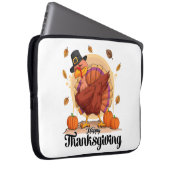 Happy Thanksgiving Typografy Coffee Tasse Laptopschutzhülle (Vorne Rechts)