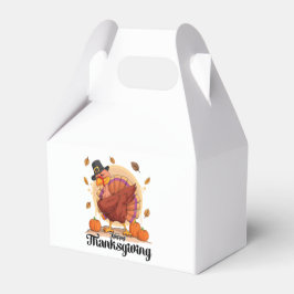 Happy Thanksgiving Typografy Gefallen Box Geschenkschachtel