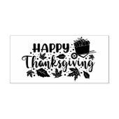 Happy Thanksgiving Typography Permastempel (Design)