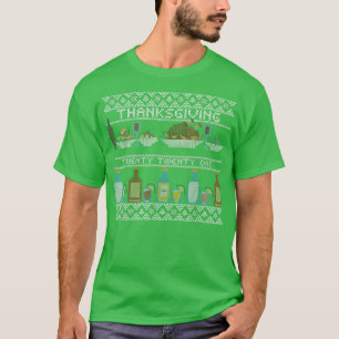 Happy Thanksgiving Ugly Sweater Style Happy Holida T-Shirt
