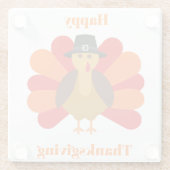 Happy Thanksgiving Untersetzer (Rückseite)