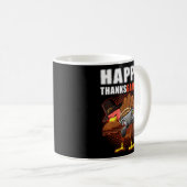 Happy Thanksgiving Video Game Dabbing Türkei Pilgr Kaffeetasse (VorderseiteRechts)