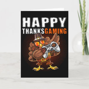Happy Thanksgiving Video Game Dabbing Türkei Pilgr Karte