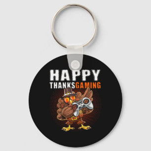 Happy Thanksgiving Video Game Dabbing Türkei Pilgr Schlüsselanhänger