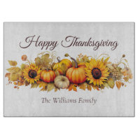 Happy Thanksgiving Vintagen Pumpkins Custom Fall