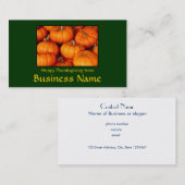 Happy Thanksgiving Visitenkarte (Vorne/Hinten)