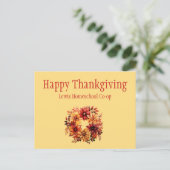 Happy Thanksgiving von Homeschool Co op Postkarte (Stehend Vorderseite)