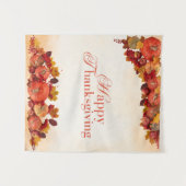 Happy Thanksgiving Wandteppich (Vorderseite (Horizontal))