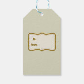 Happy Thanksgiving Wassercolor Pumpkin und Berries Geschenkanhänger (Rückseite)