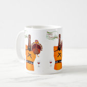 Happy Thanksgiving Weinkultur Tasse (Vorderseite Links)