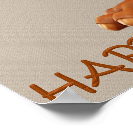 Happy Thanksgiving Western Türkei Poster (Ecke)