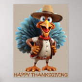 Happy Thanksgiving Western Türkei Poster (Vorne)