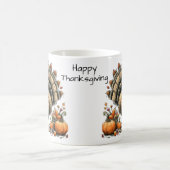 Happy Thanksgiving Whimsical Quirky Türkei Kaffeetasse (Mittel)