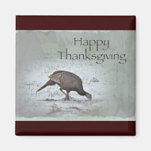 Happy Thanksgiving Wild Türkei Magnet