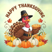 Happy Thanksgiving Window Cloning Fensteraufkleber (Blatt 3)