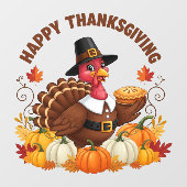 Happy Thanksgiving Window Cloning Fensteraufkleber (Blatt)