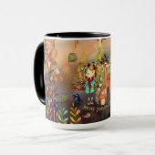 Happy Thanksgiving Woodland Animals Tasse (Vorderseite Links)