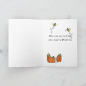 Happy Thanksgiving Wundervolle Erinnerungen Card Karte (Innenseite)