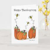 Happy Thanksgiving Wundervolle Erinnerungen Card Karte (Gelbe Blume)
