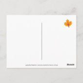 Happy Thanksgiving Yellow Labrador Traktor Postkarte (Rückseite)