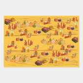 Happy Thanksgiving - Yellow Theme Geschenkpapier Set (Vorderseite 2)