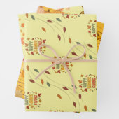 Happy Thanksgiving - Yellow Theme Geschenkpapier Set (Beispiel)