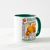 Happy Thanksgivng Tasse (VorderseiteRechts)