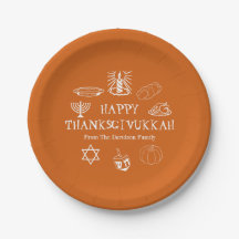 Happy Thanksgivukkah Orange Erntedank Hanukkah