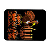 Happy Thanksgivukkah Thankgiving Hanukkah Magnet (Horizontal)