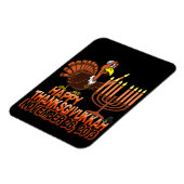 Happy Thanksgivukkah Thankgiving Hanukkah Magnet (Linke Seite)