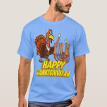 Happy Thanksgivukkah Türkei Hanukkah Festive Jewis T-Shirt<br><div class="desc">Happy Thanksgivukkah Türkei Hanukkah Festival jüdischen Urlaub.</div>