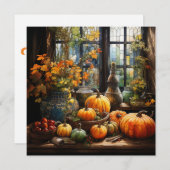 Happy Thanksgving Grußkarte Feiertagskarte (Vorne/Hinten)