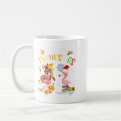 Happy Thanksmas Flamingo Couple Erntedank Chris Kaffeetasse (Links)