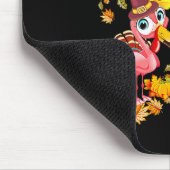Happy Thanksmas Flamingo Couple Erntedank Chris Mousepad (Ecke)