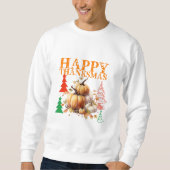 Happy Thanksmas Funny Design - Türkei Day Spaß Sweatshirt (Vorderseite)