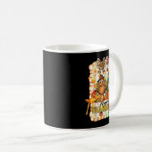 Happy Thanksmas Turkey Thanksgiving Ne Tree Christ Kaffeetasse (VorderseiteRechts)