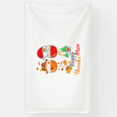 Happy Thanksmas Wine Erntedank Weihnachten Banner (Vertikal)