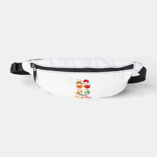 Happy Thanksmas Wine Erntedank Weihnachten Bauchtasche