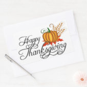 Happy Thanskiving - Rechteckiger Aufkleber (Umschlag)