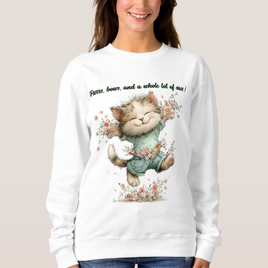 Happy The Cat Sweatshirt (Vorderseite)