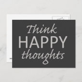 Happy Things motivierend Postkarte (Vorne/Hinten)