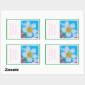 Happy Thoughts Buchzeichen Rechteckiger Aufkleber (Blatt)