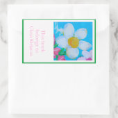 Happy Thoughts Buchzeichen Rechteckiger Aufkleber (Tasche)