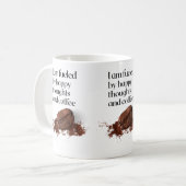 Happy Thoughts Coffee Bean Zitat Kaffeetasse (Vorderseite Links)