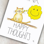 HAPPY THOUGHTS Postcard von Nicole Janes Postkarte