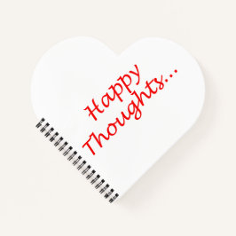 "Happy Thoughts"-Spiralheft Notizblock