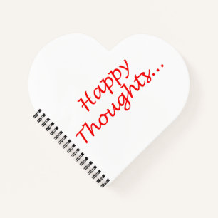 "Happy Thoughts"-Spiralheft Notizblock